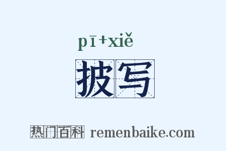 披写是什么意思的图片